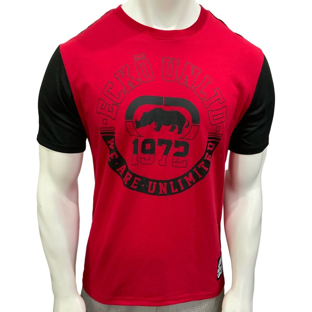 NWT ECKO UNLTD. MSRP $44.99 MEN'S RED CREW NECK SHORT SLEEVE T-SHIRT SIZE S M L